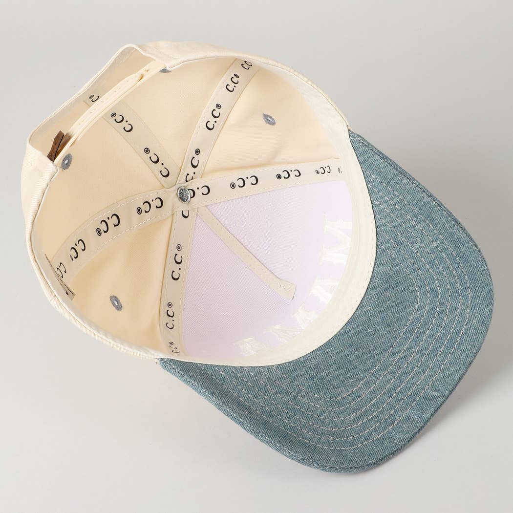 Fashion City - Wholesale Baseball Cap - Women's - MAMA Typographic Design Embroidery Baseball Cap16