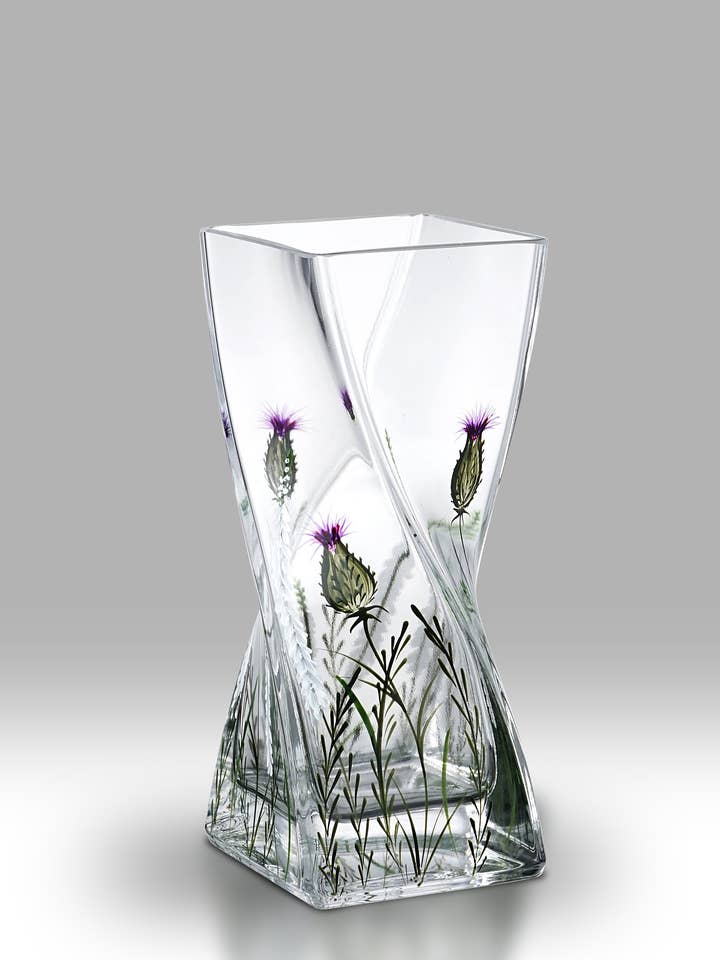 Förtrollad Heather - 20 cm Twist för wholesale av Nobile Glassware Ltd.