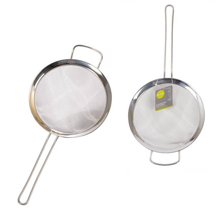 Luciano Gourmet 8" 16 Eyes Stainless Steel Mesh Strainer for wholesale by Luciano Gourmet