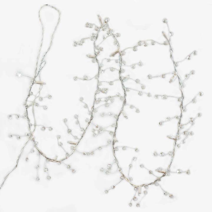 Decor N Beyond - Wholesale String Lights - 6' Lighted Faceted Acrylic Berry Garland2