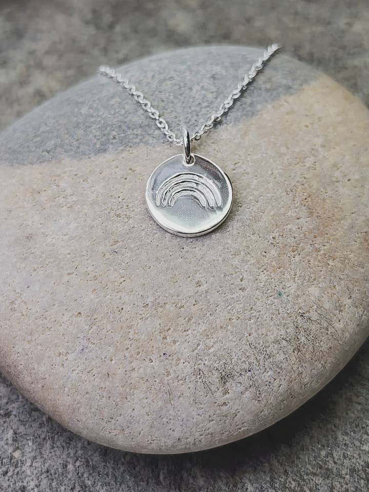 Regenboogketting in sterling zilveren munt voor wholesale door Heart and Lotus Sterling Silver Jewelry