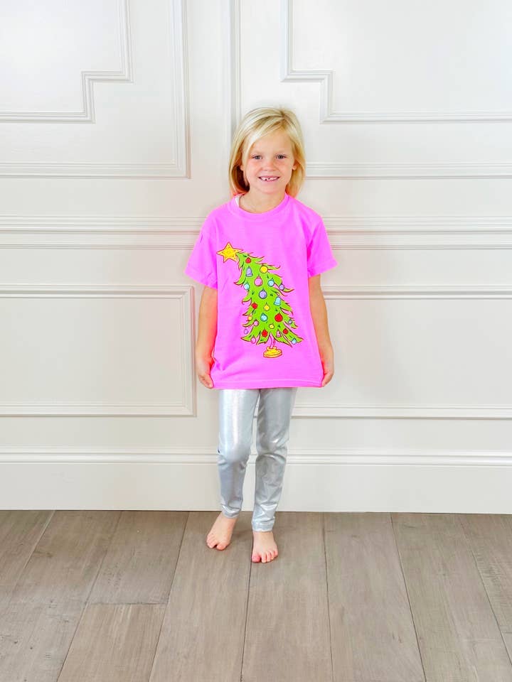 Poppy & Pine - Wholesale Screen Printed T-Shirt - Women's - Grinch Tree Tee Youth & Adult Tee