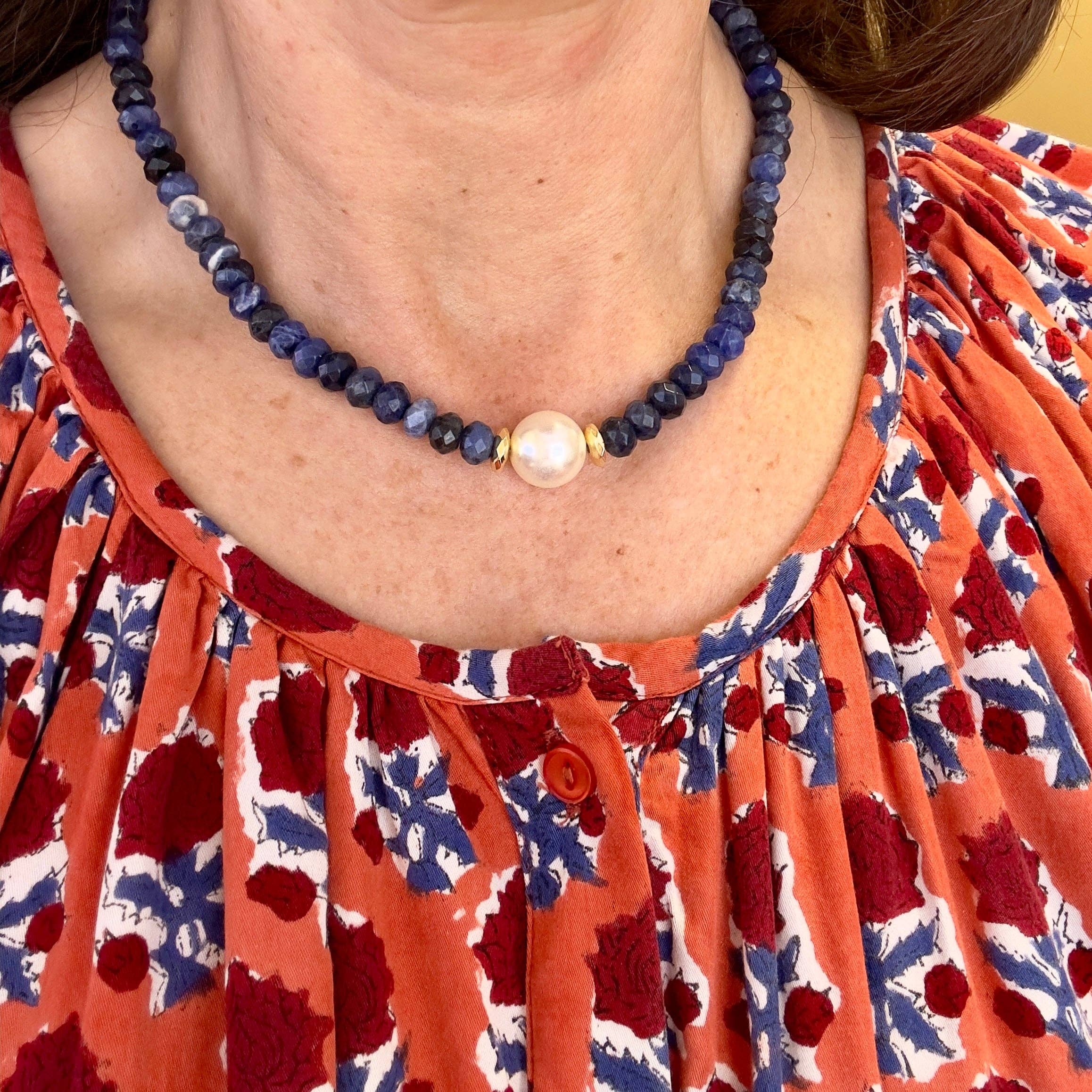 Traci's Beads - Wholesale Beaded/Pearl Necklace - June Necklace, 16”1