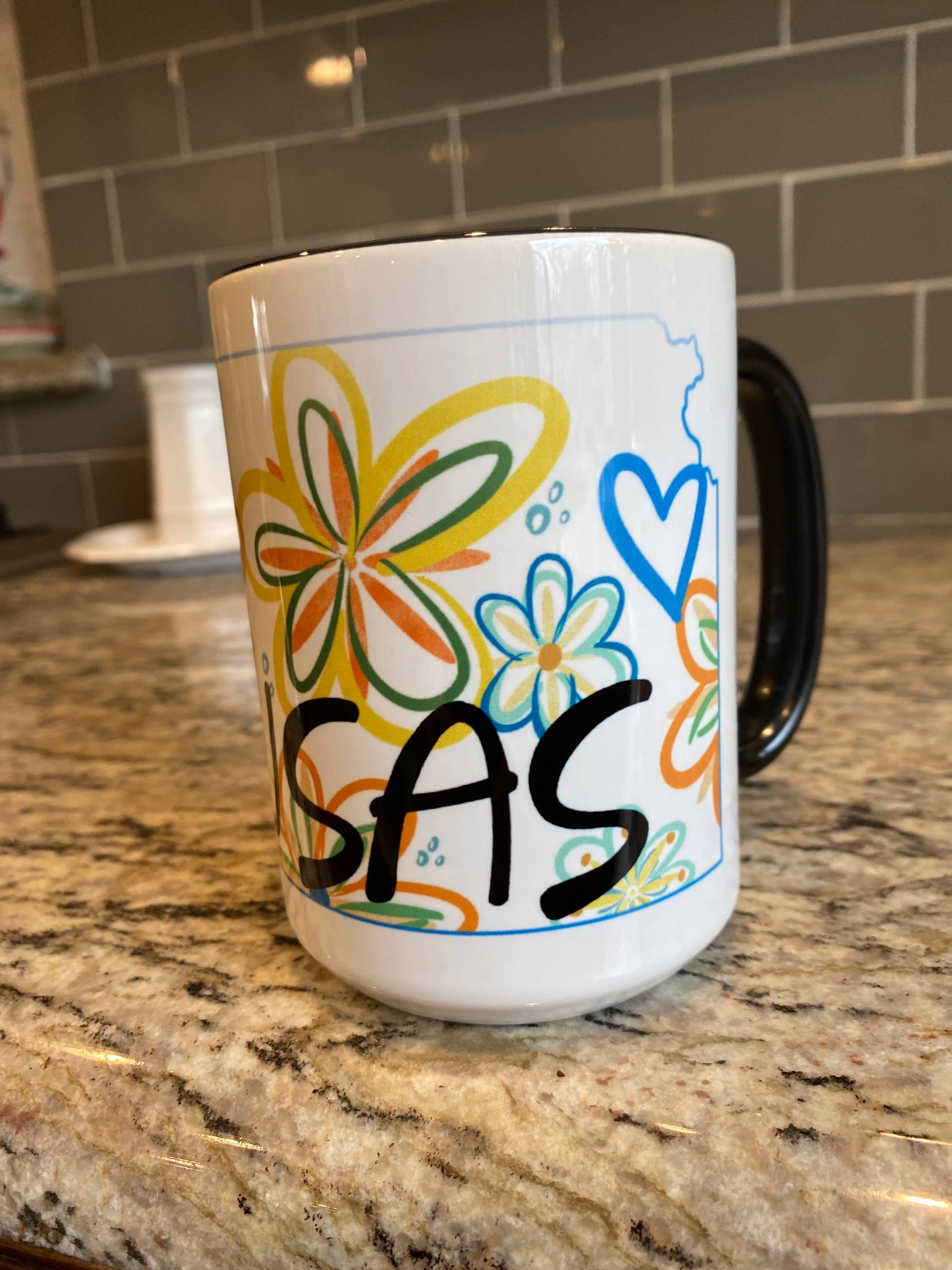 Something Beautiful - Wholesale Coffee Mug - Whimsical Flower Kansas Mug7