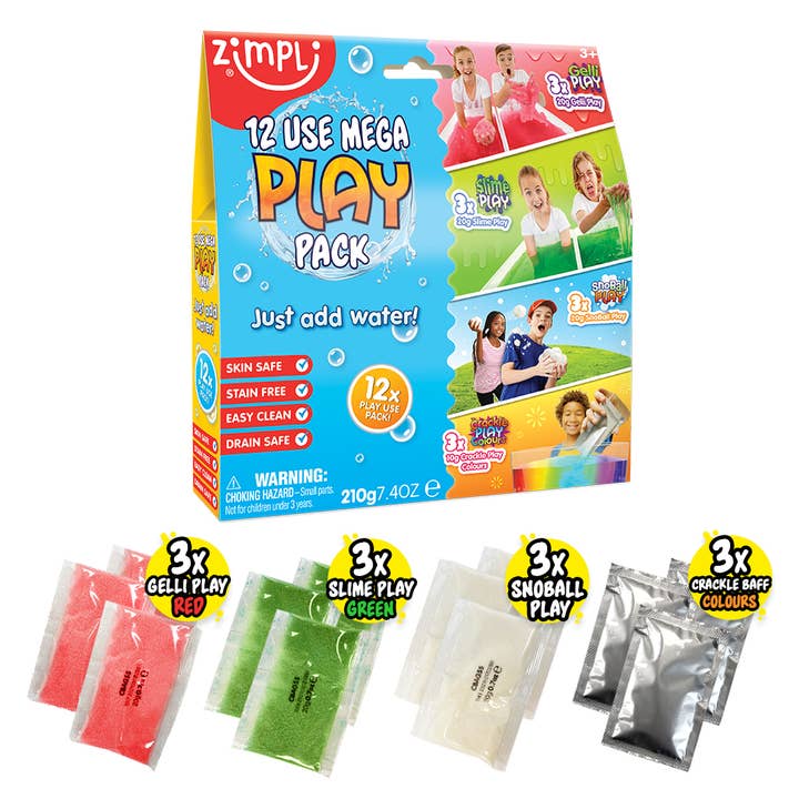 Zimpli Mega Play 12 Pack Ultimate Sensory Play Set for wholesale by Zimpli Kids