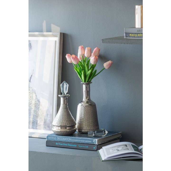 A&B Home Group Inc. - Wholesale Decorative jar - S/3 Nina Silver Glass Bottles3