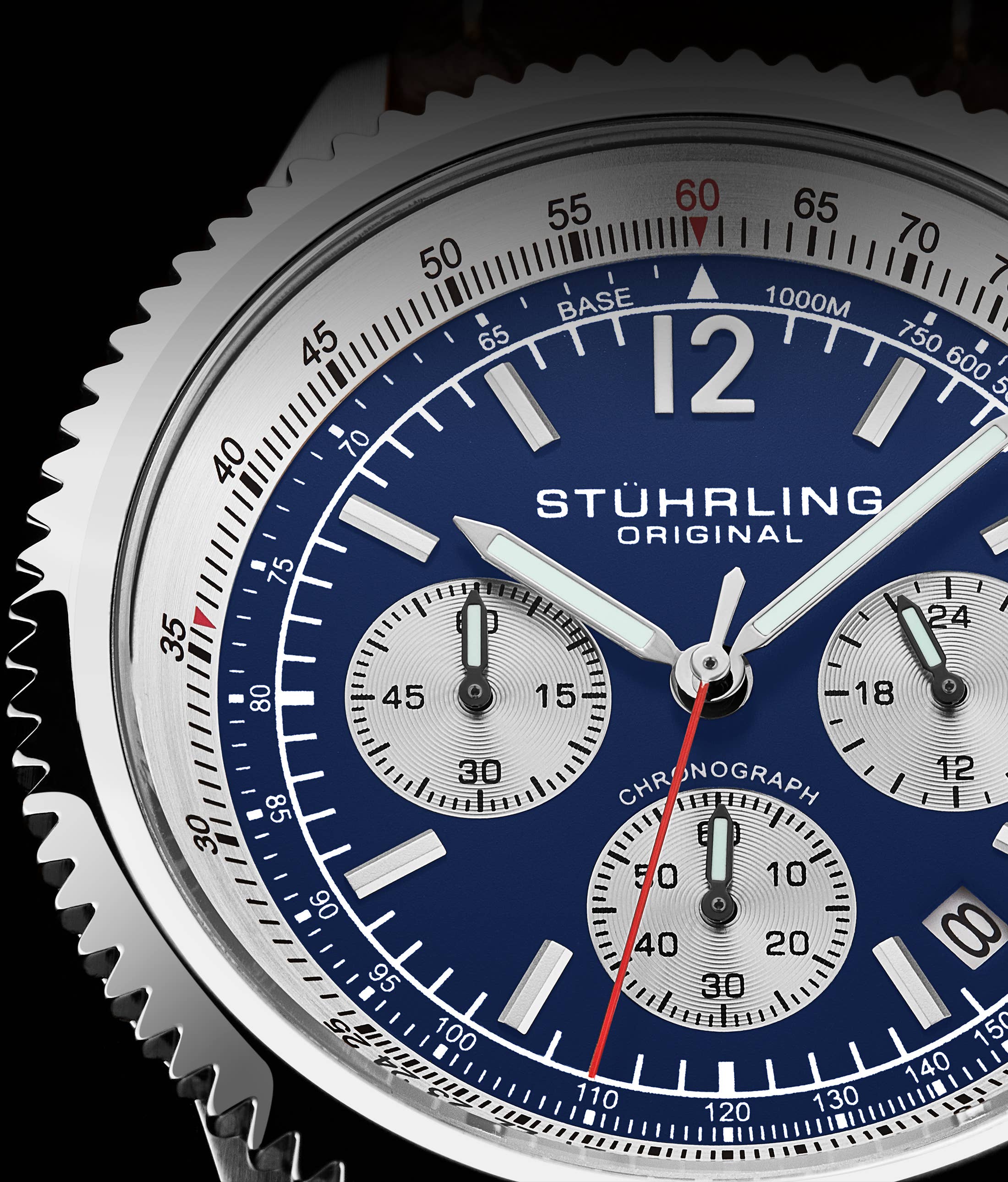 Stuhrling - Wholesale Wrist Watch - Men's - Monaco 44mm Chronograph With Tachymeter Sporty Dress Watch1