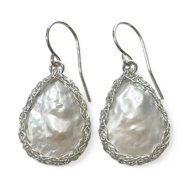 Boucles d'oreilles Kalani en argent pour la vente par Arivka Jewelry