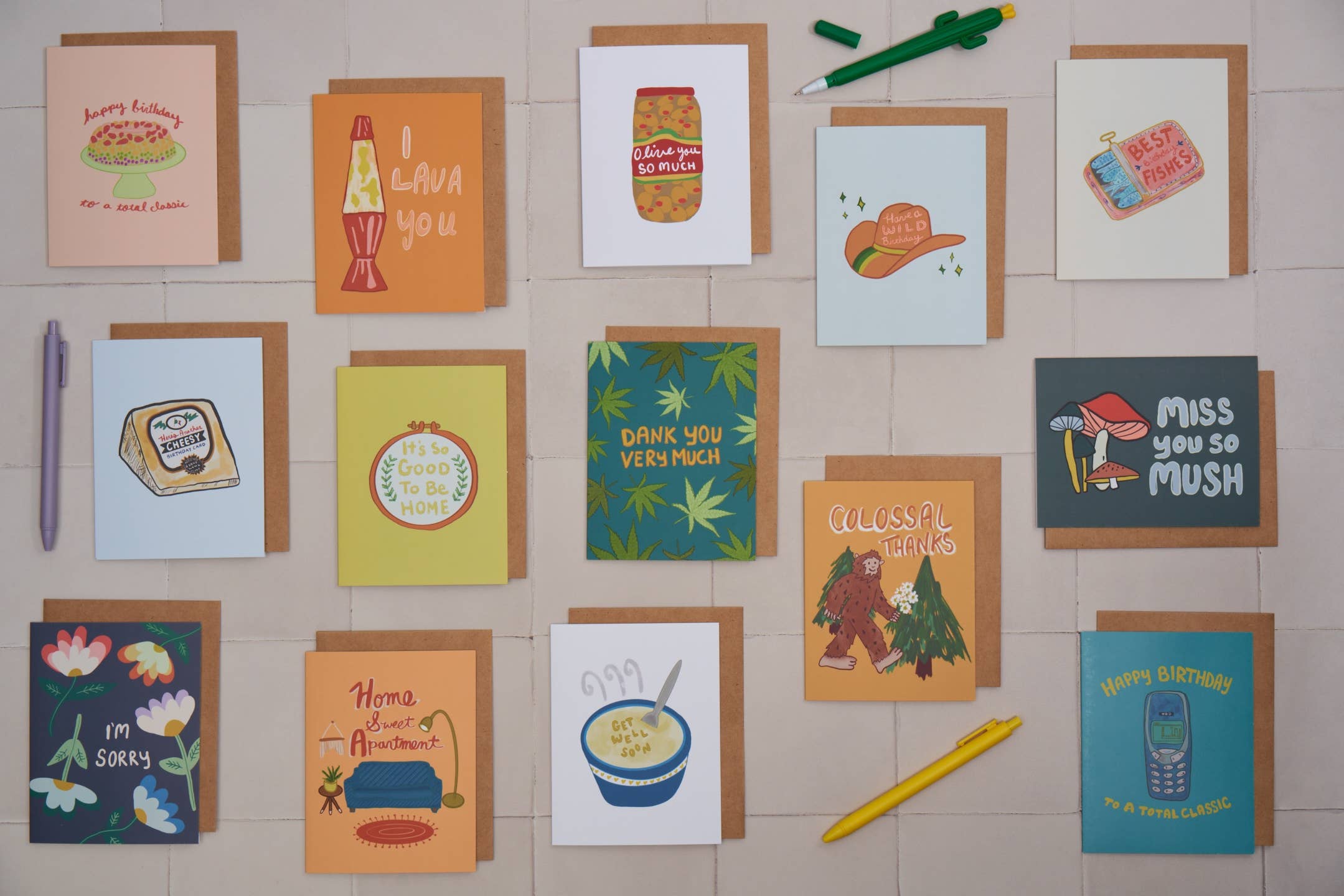 Marigold Press - Vendita all'ingrosso Biglietti di auguri - Biglietto d'auguri retrò Nokia Snake anni 90/20001