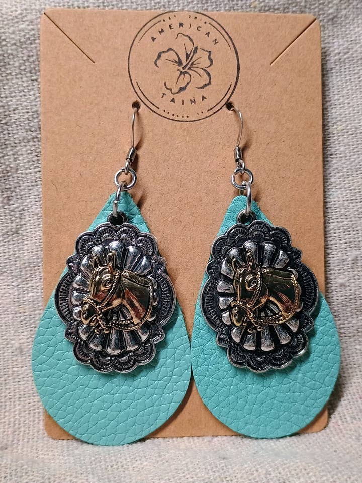 Pendientes de cuero para venta al por mayor de American Taina Crafts