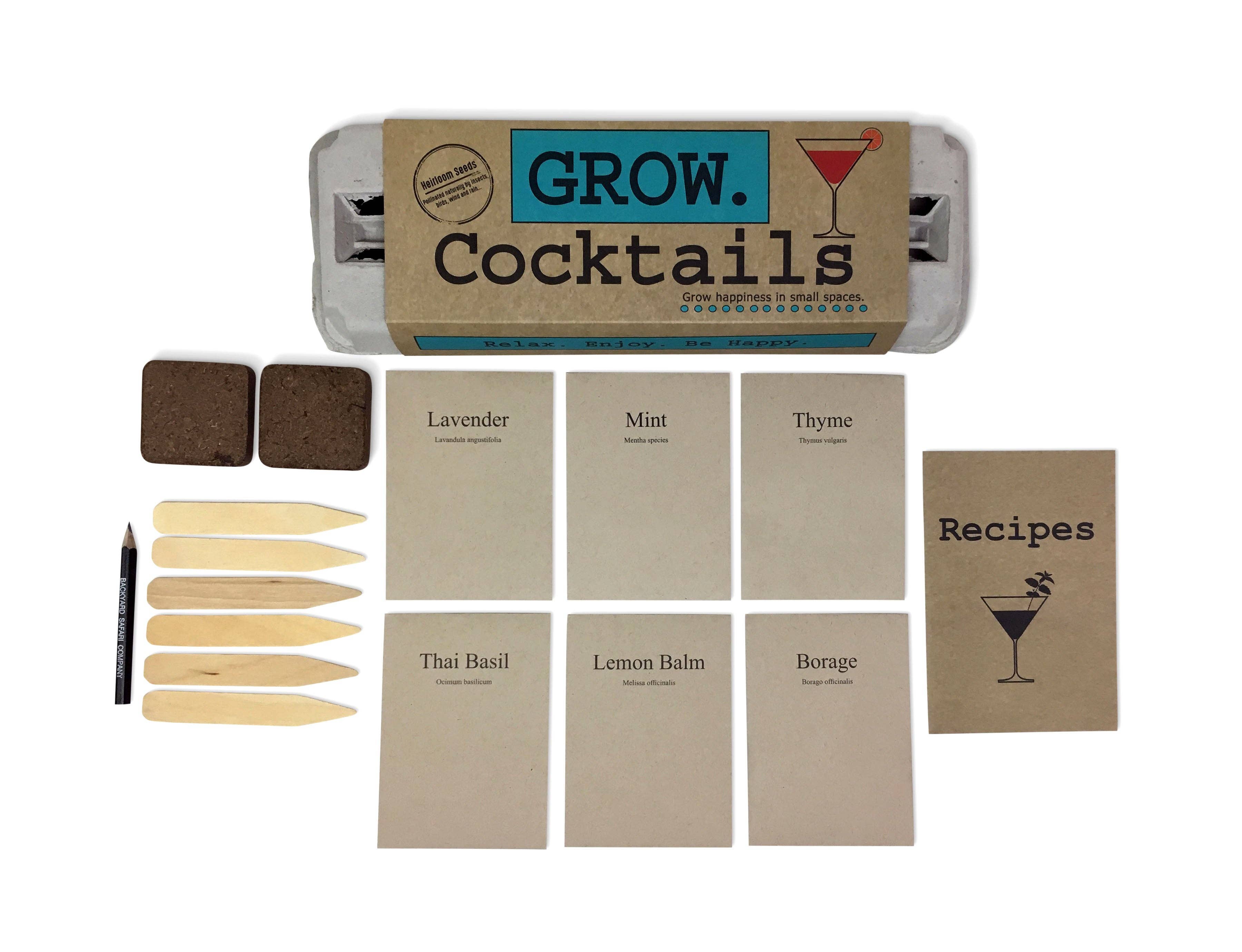 Backyard Safari Company - Wholesale Plant Seeds - Cocktail Garden Grow Kit1