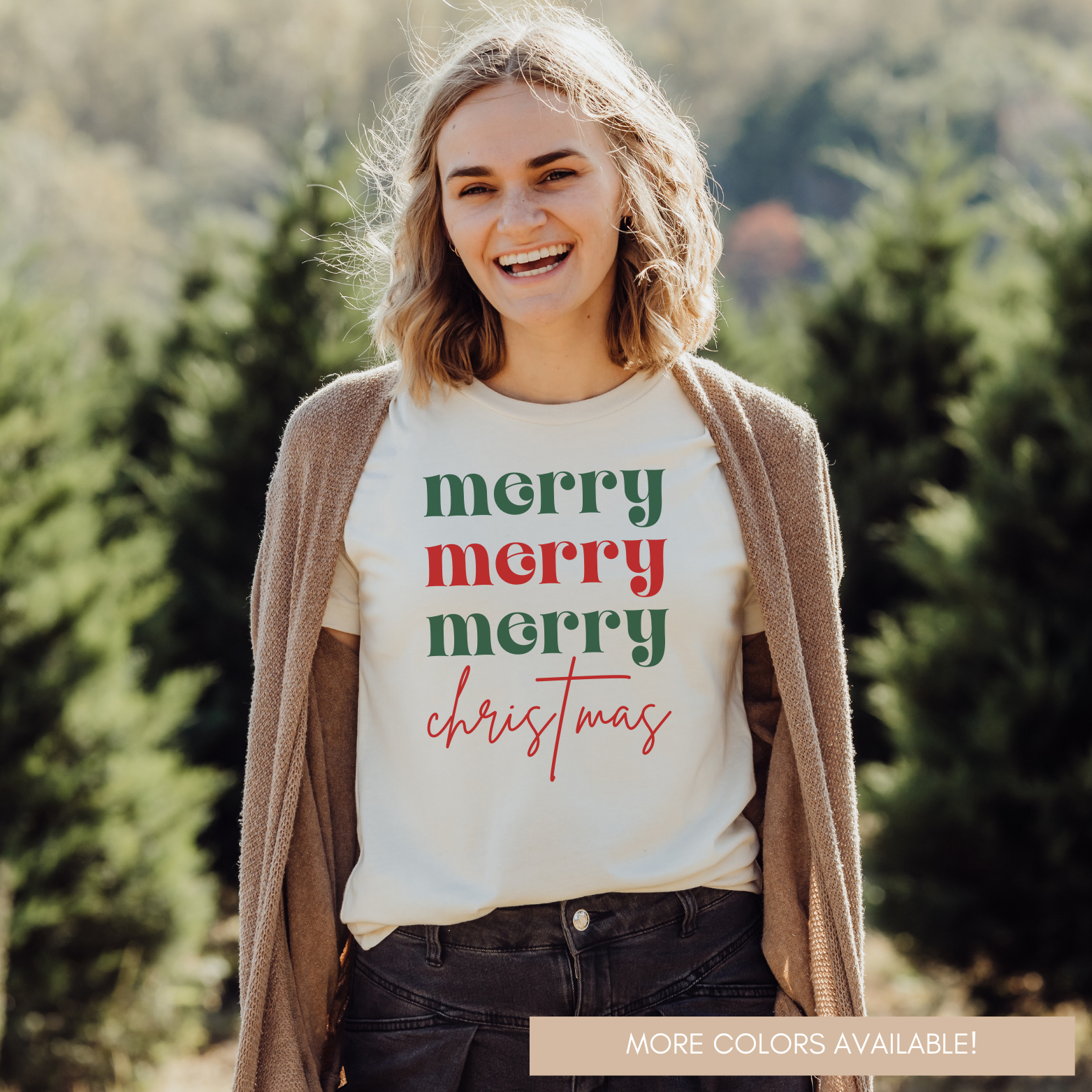 Faith & Life Christian Brands - Vente T-shirt sérigraphié – femme - T-shirt Merry Christmas Christian Christmas9
