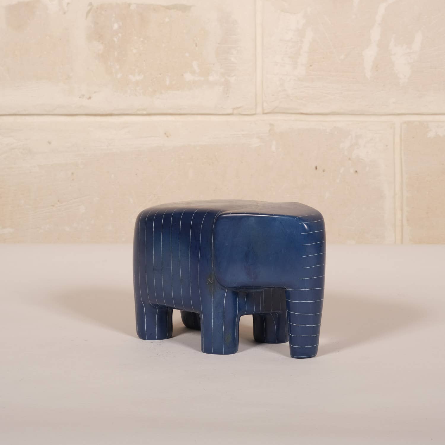 AS'ART a sense of crafts – Engroshandel Pyntefigur – Elefant håndlavet i Kenya af Kisii-sten1