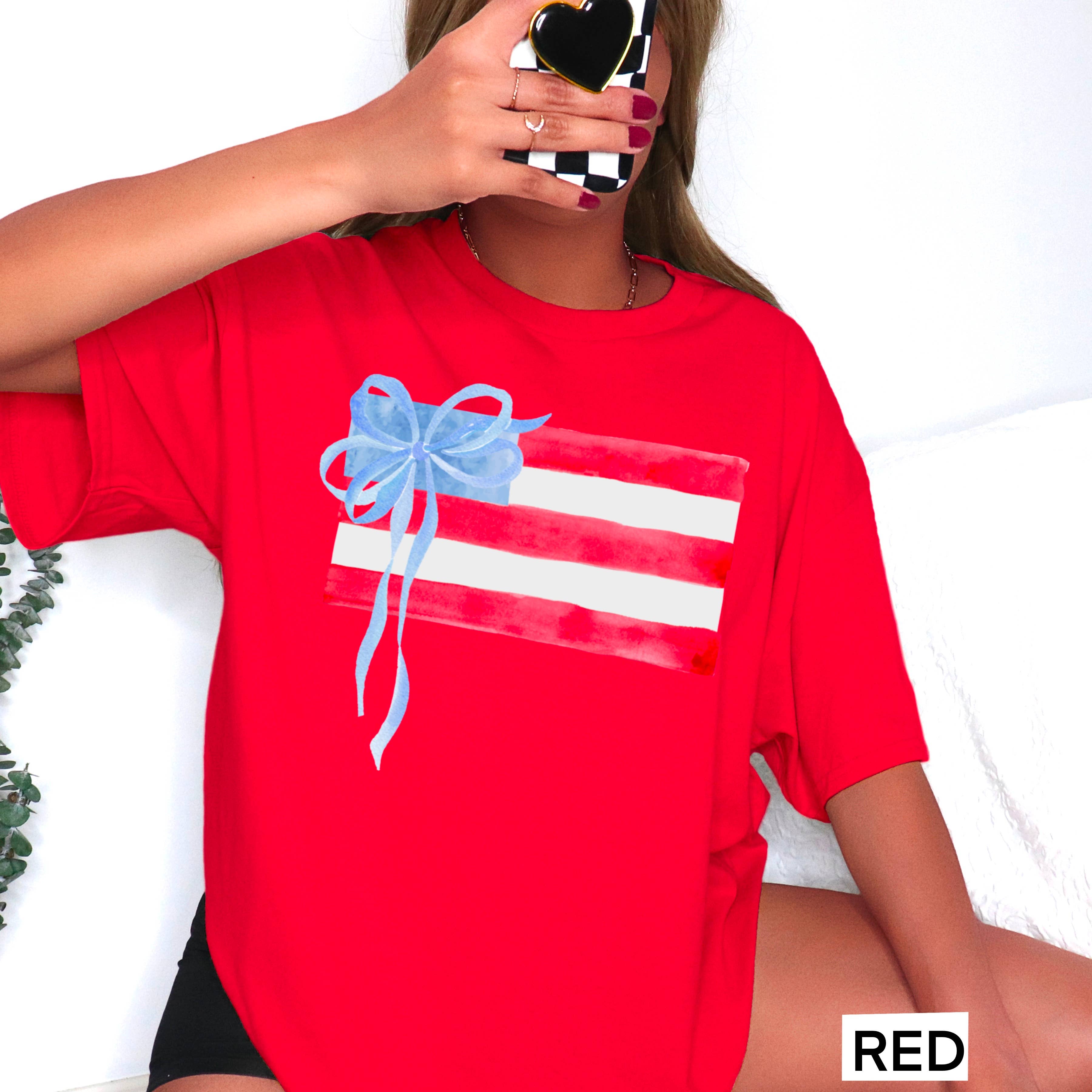 Shoppe SHC – wholesale T-shirt (graphic) – women's – Coquette American Flag | July 4th Graphic Tee | Gildan26
