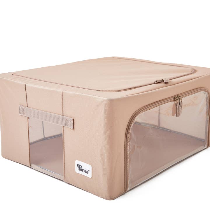 Periea – wholesale Storage Bin – Periea 'Beau' Metal Frame Folding Storage Bin9