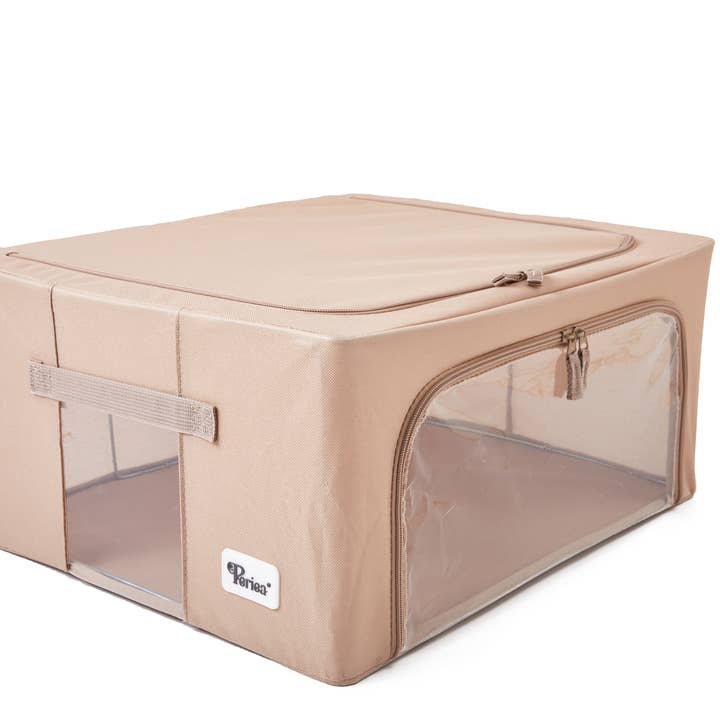 Periea - Wholesale Storage Bin - Periea 'Beau' Metal Frame Folding Storage Bin7