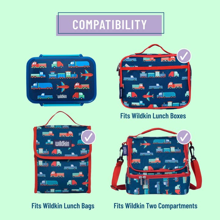 Wildkin - Wholesale Lunch bag/box – Kids - Transportation Reusable Food Container Bento Box4