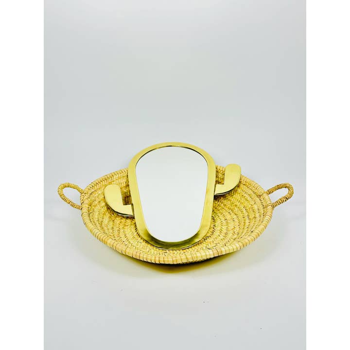 Mikwi - Wholesale Wall Mirror - Moroccan CACTUS Mirrors (Brass), Brass Mirror Wholesale 7