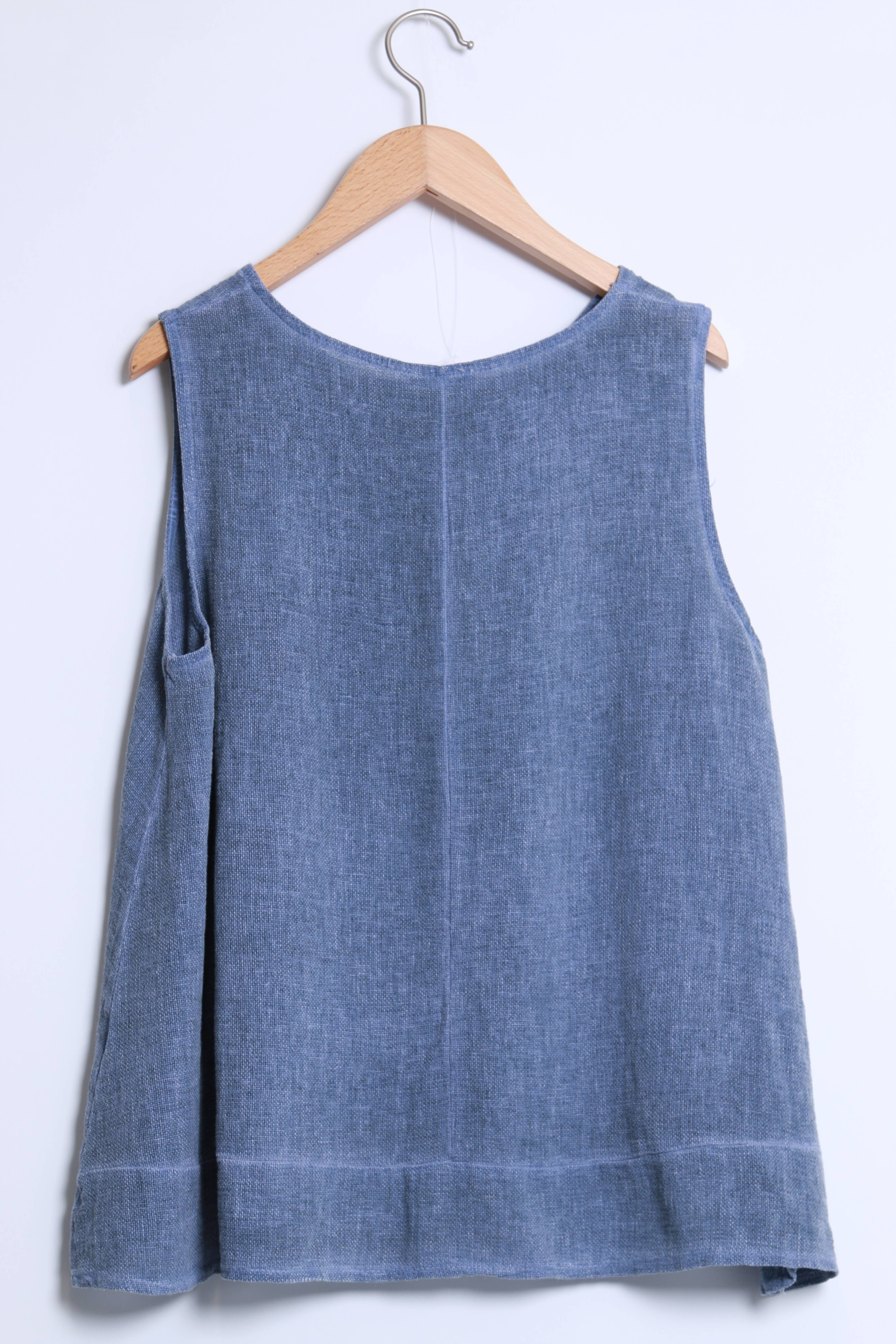 Shyloh - Vendita all'ingrosso Camicetta - Donna - Top ampio senza maniche in lino cotone 1581821