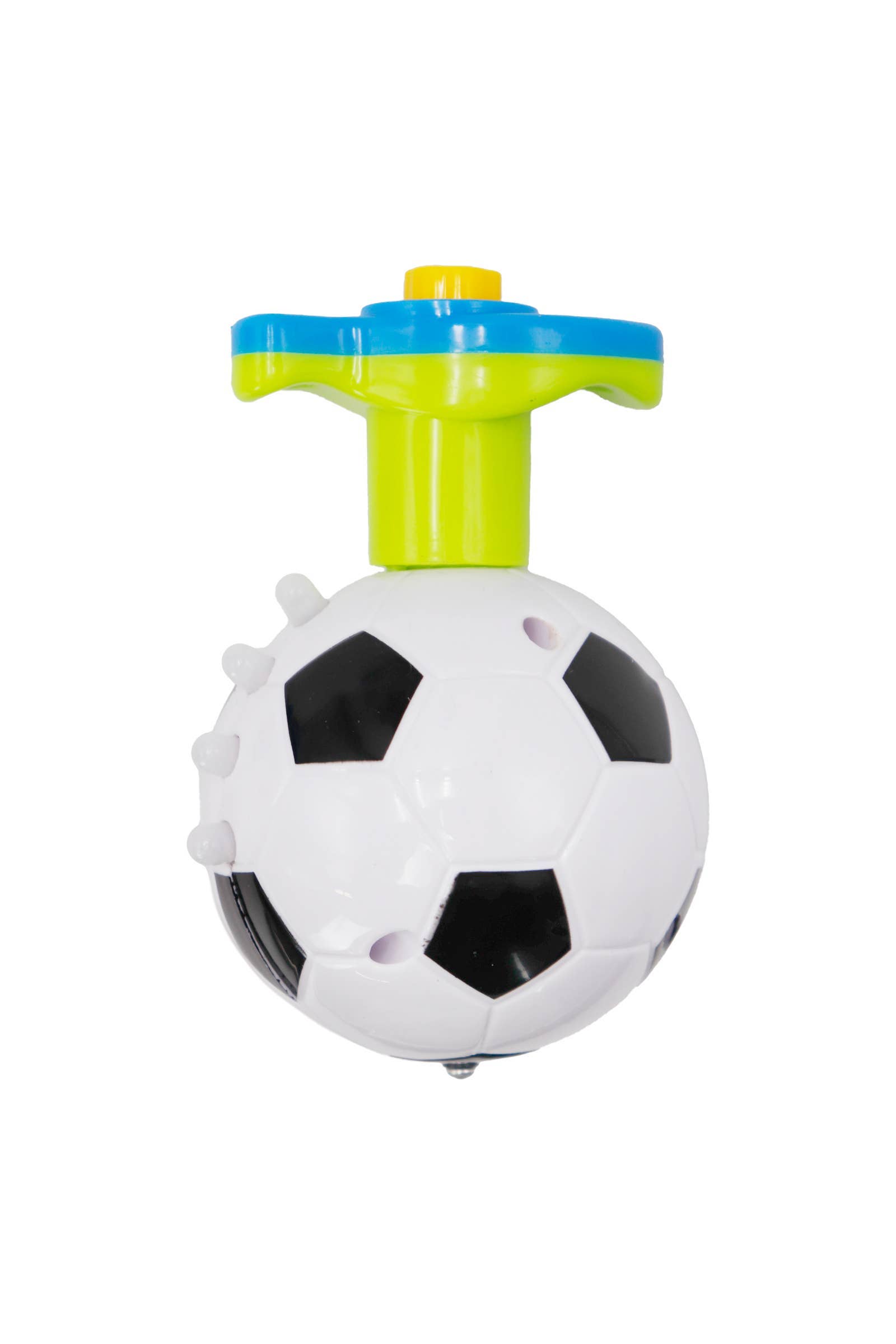 ASSORTED Soccer Football Led Music Playing Spinning Top for wholesale on Faire3