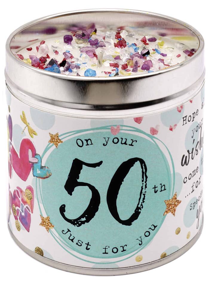 JUST BECAUSE AGE CANDLES – 50TH for wholesale by Best Kept Secrets