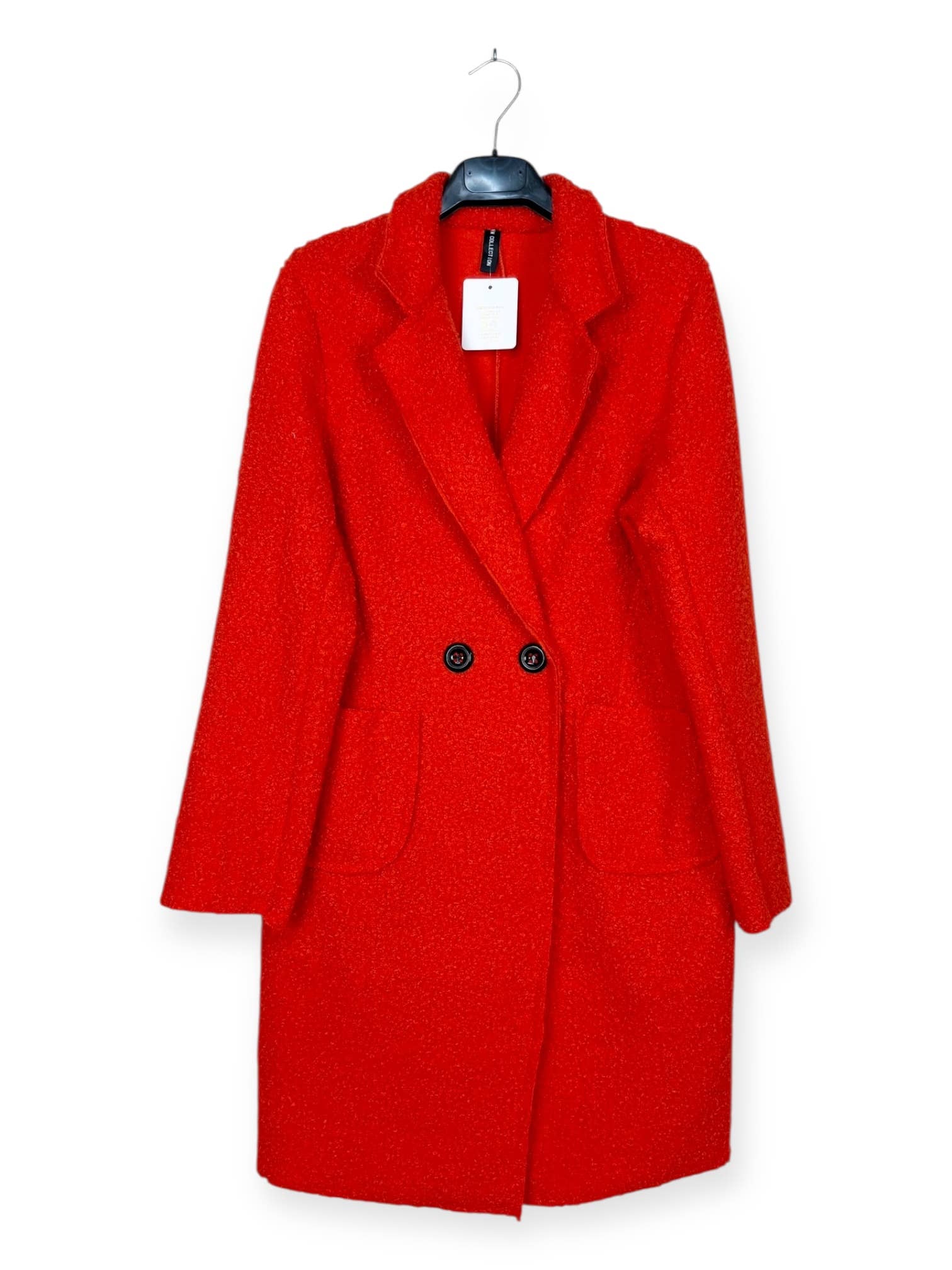 Lucky Nana – Großhandel Mantel - Damen – AH 2083 - Zweiknopf-Mantel aus Bouclé16