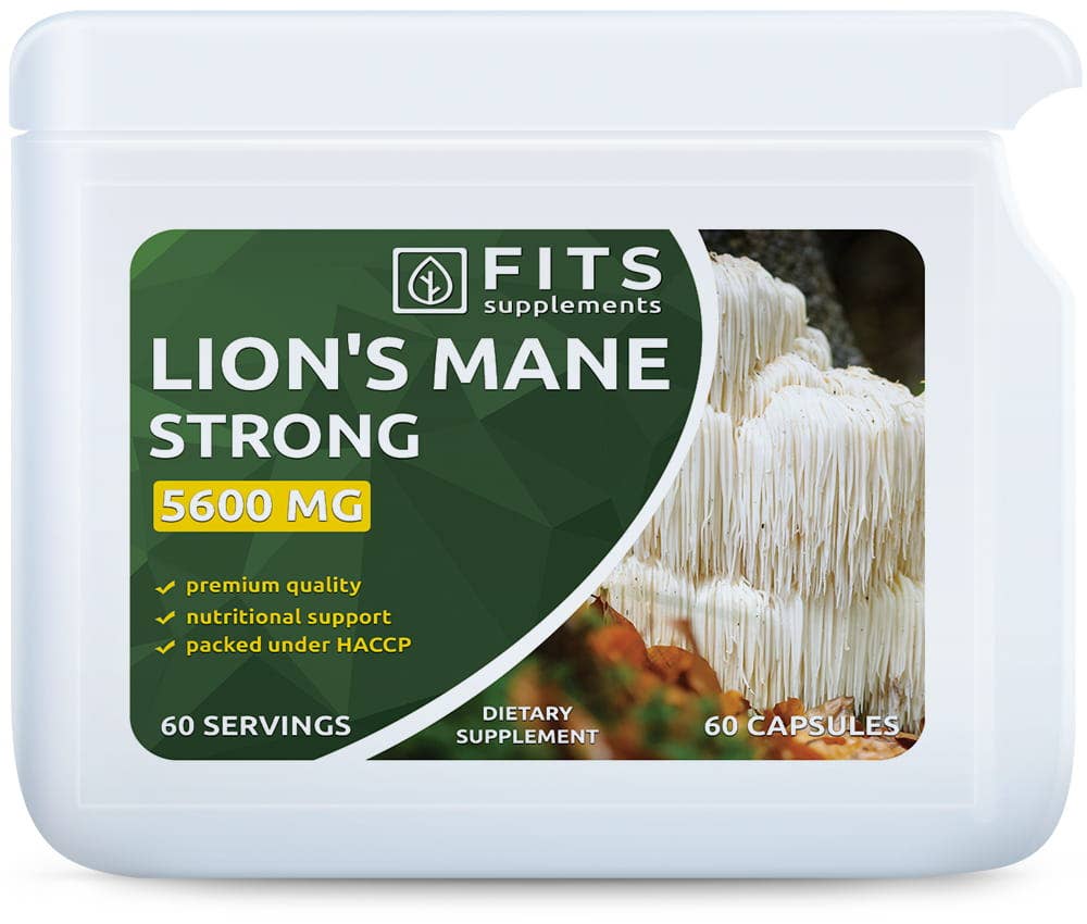 FITS - Venta al por mayor Suplementos/vitaminas para beber - Lion's Mane Strong 5600 mg 60 cápsulas0