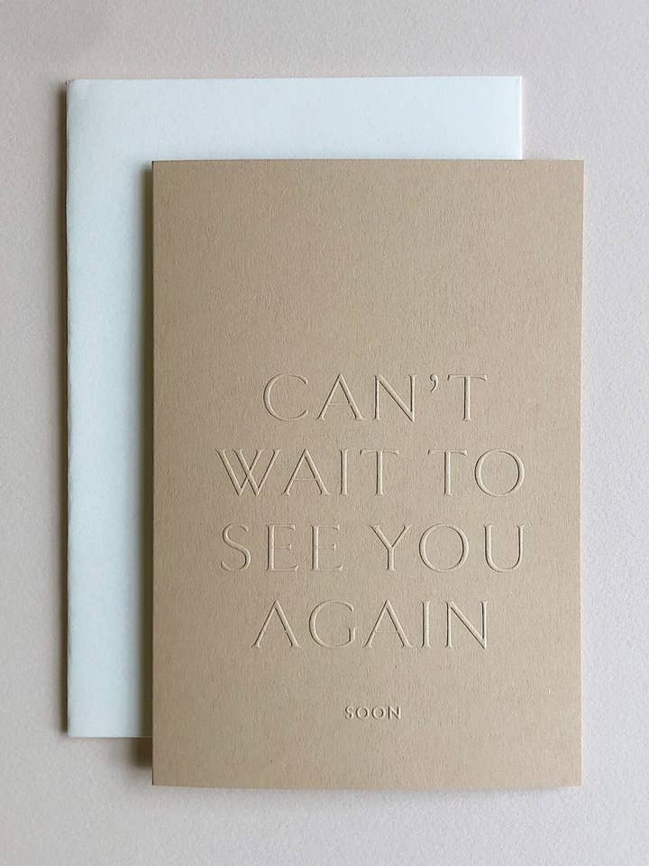 Emboss See You Again for wholesale by Tpel Paper & press