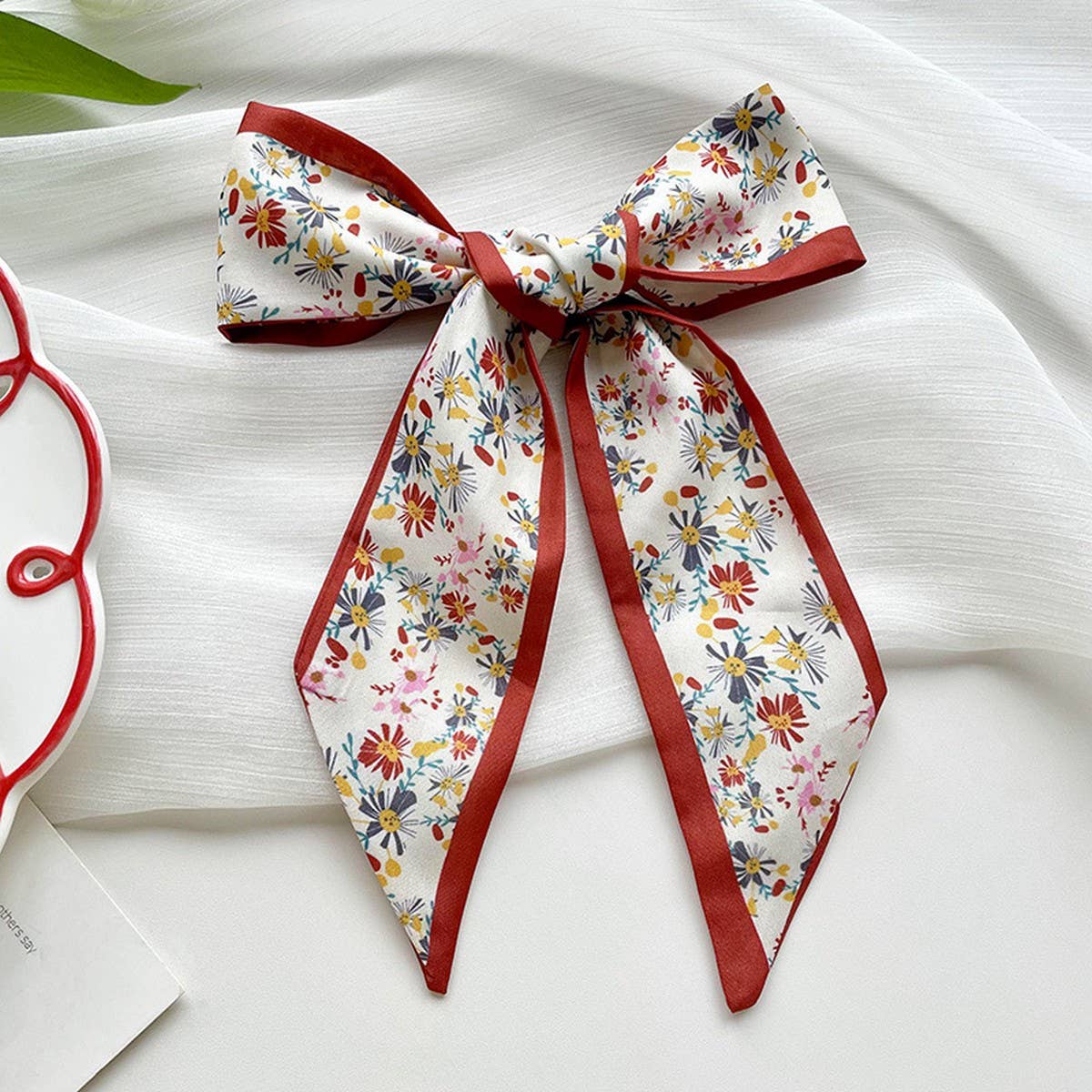 ACCITY - Wholesale Scarf - Women's - Red Skinny Twilly Scarf – Hair  Ribbon Accessory_CWASC19811