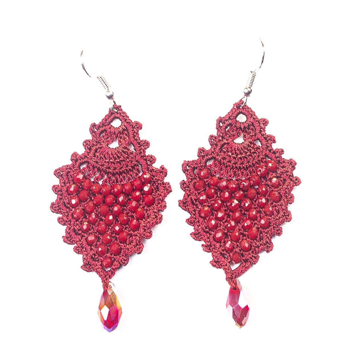 Silk Wool and Bijoux - Wholesale Dangle Earrings - FCE002 Sole Earrings3