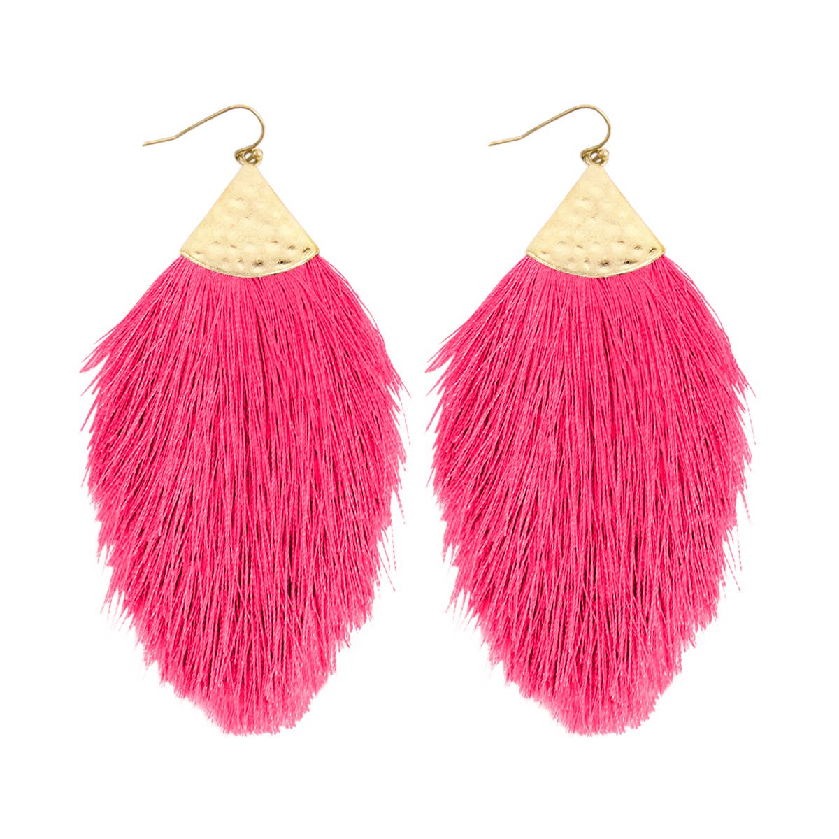 MYS Wholesale Inc - Wholesale Tassel Earrings - Tassel With Hammer Metal Hook Drop Earrings39
