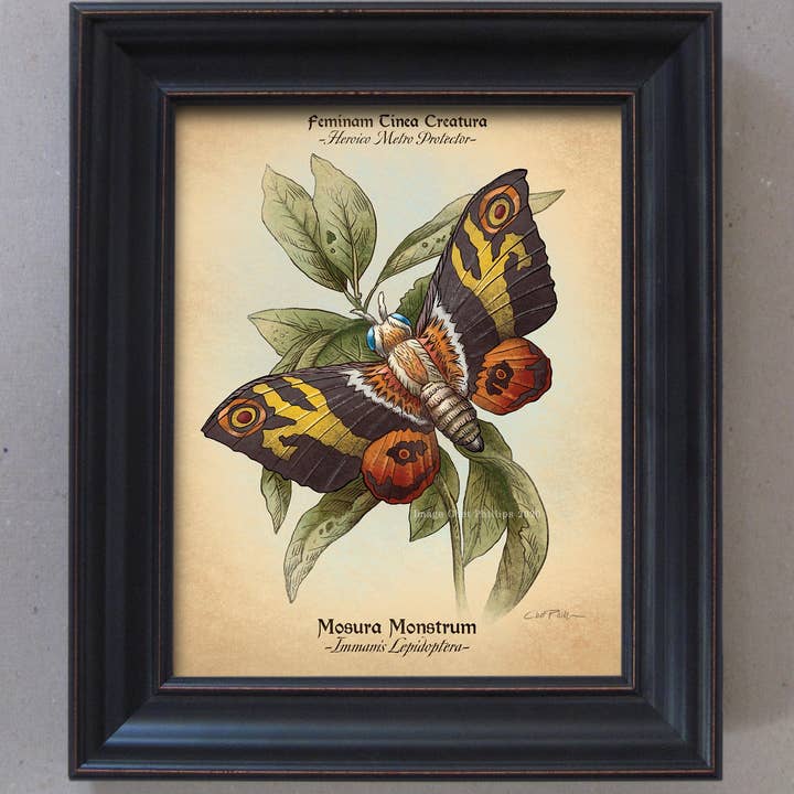 ChetArt - Wholesale Art Print - Mothra Study 8" x 10" print1