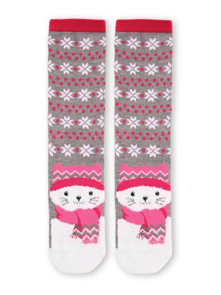 Med Gray Heather Foot Pet Cat Crew sok voor groothandel op Faire2