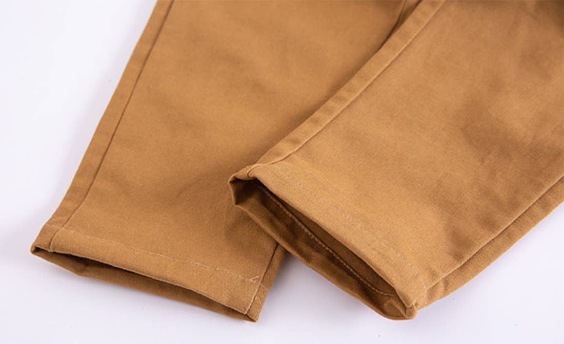 Fennco Styles - Wholesale Pants - Kids - Caramel Classic Boy Cotton Chino Long Pants with Suspenders4