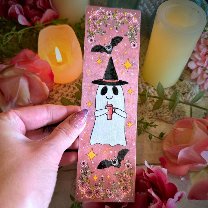 NOMAD Moon Magic - Vendita all'ingrosso Segnalibro - Girly Pink Ghost con segnalibro Tumblr, Halloween Vibes
