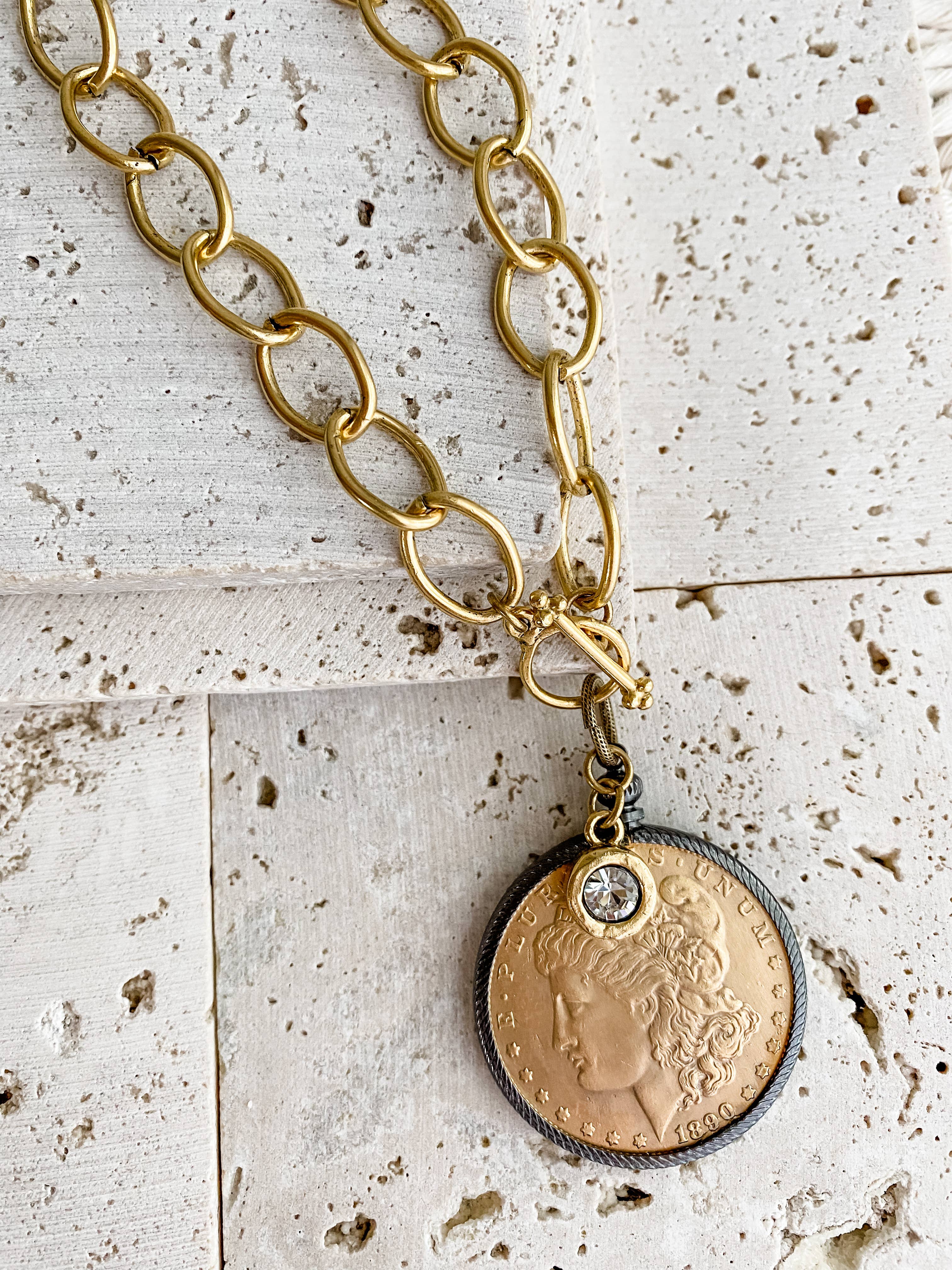 Grace Girl Beads - Wholesale Pendant/Charm Necklace - Relic Coin and Cross Necklace6