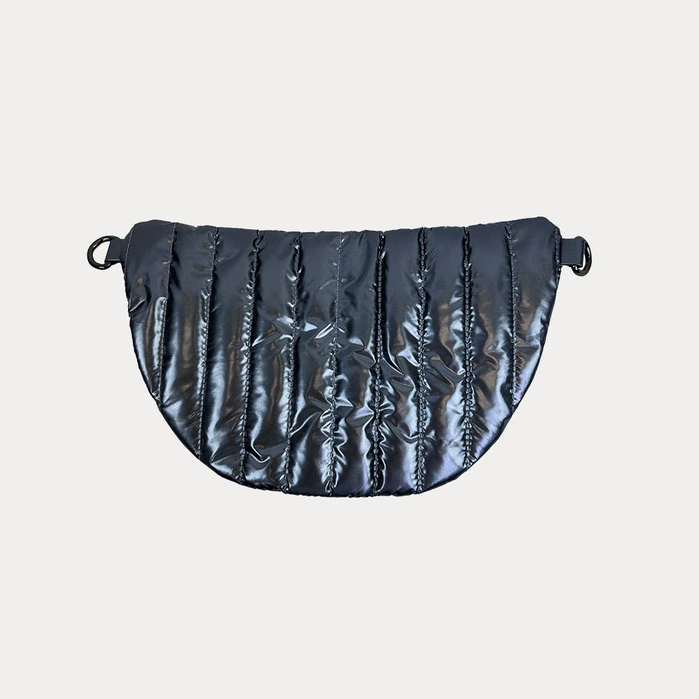 AHDORNED - Wholesale Belt Bag - Women's - Reese Quilted Sling/Waist Bag w/Black Resin Chain & 2" Solid40