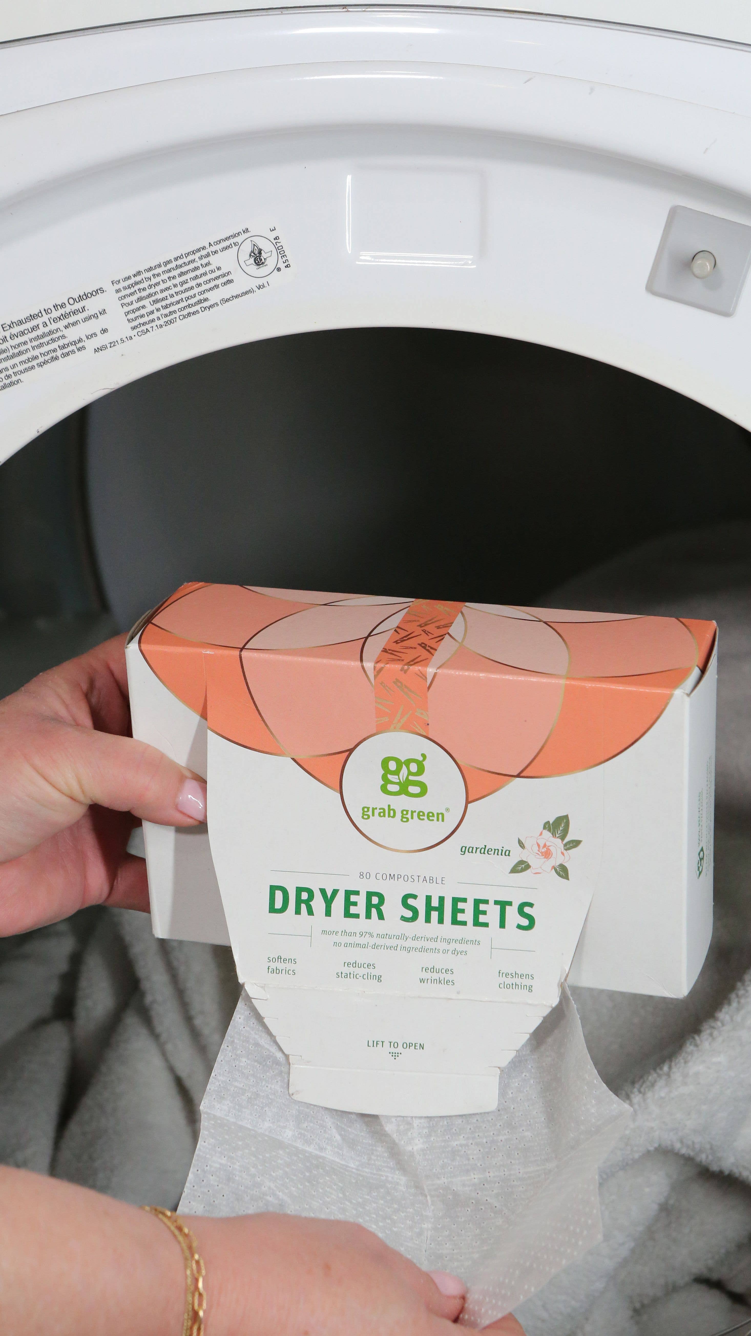 Grab Green - Wholesale Dryer Balls - Classic Dryer Sheets, Gardenia, 80 Count2