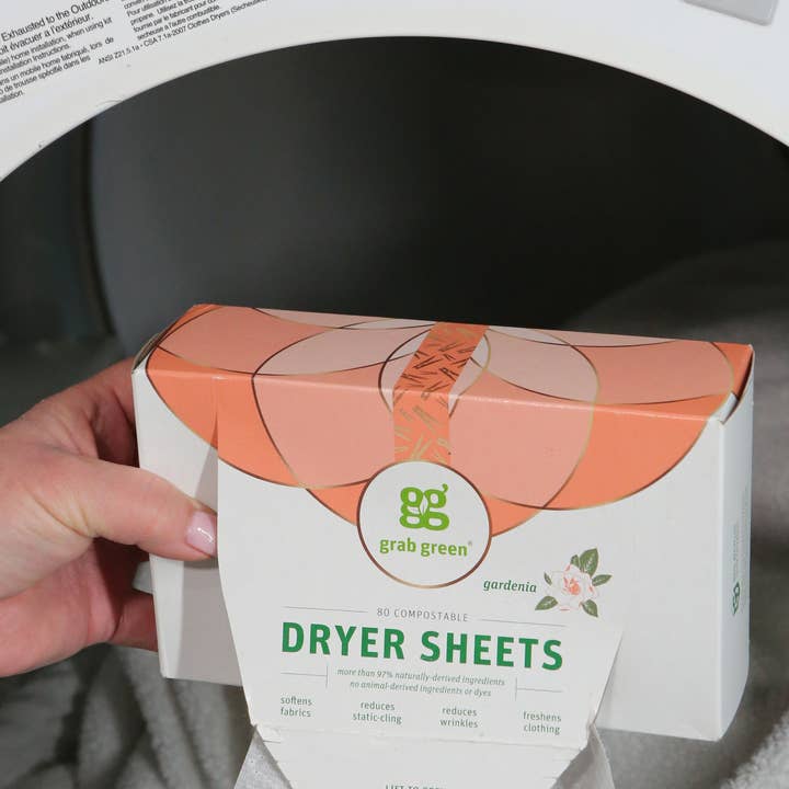 Grab Green - Wholesale Dryer Balls - Classic Dryer Sheets, Gardenia, 80 Count2