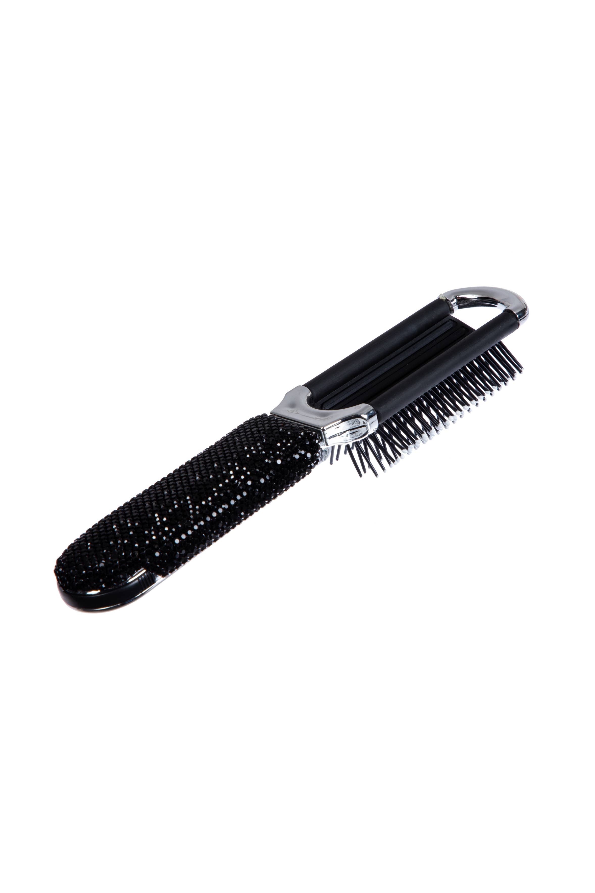 Ole - Venta al por mayor Cepillo/peine - Cepillo de Pelo y Espejo de Viaje Compacto Plegable con Pedrería de Cerámica MIS100917