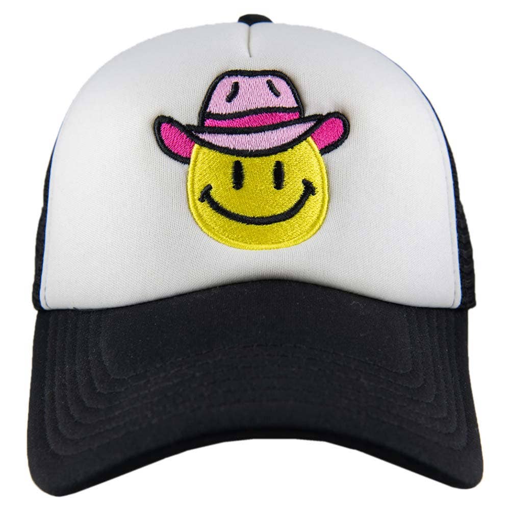 Katydid - Wholesale Truckerpet - Dames - Cowboyhoed Happy Face Western Foam hoed0