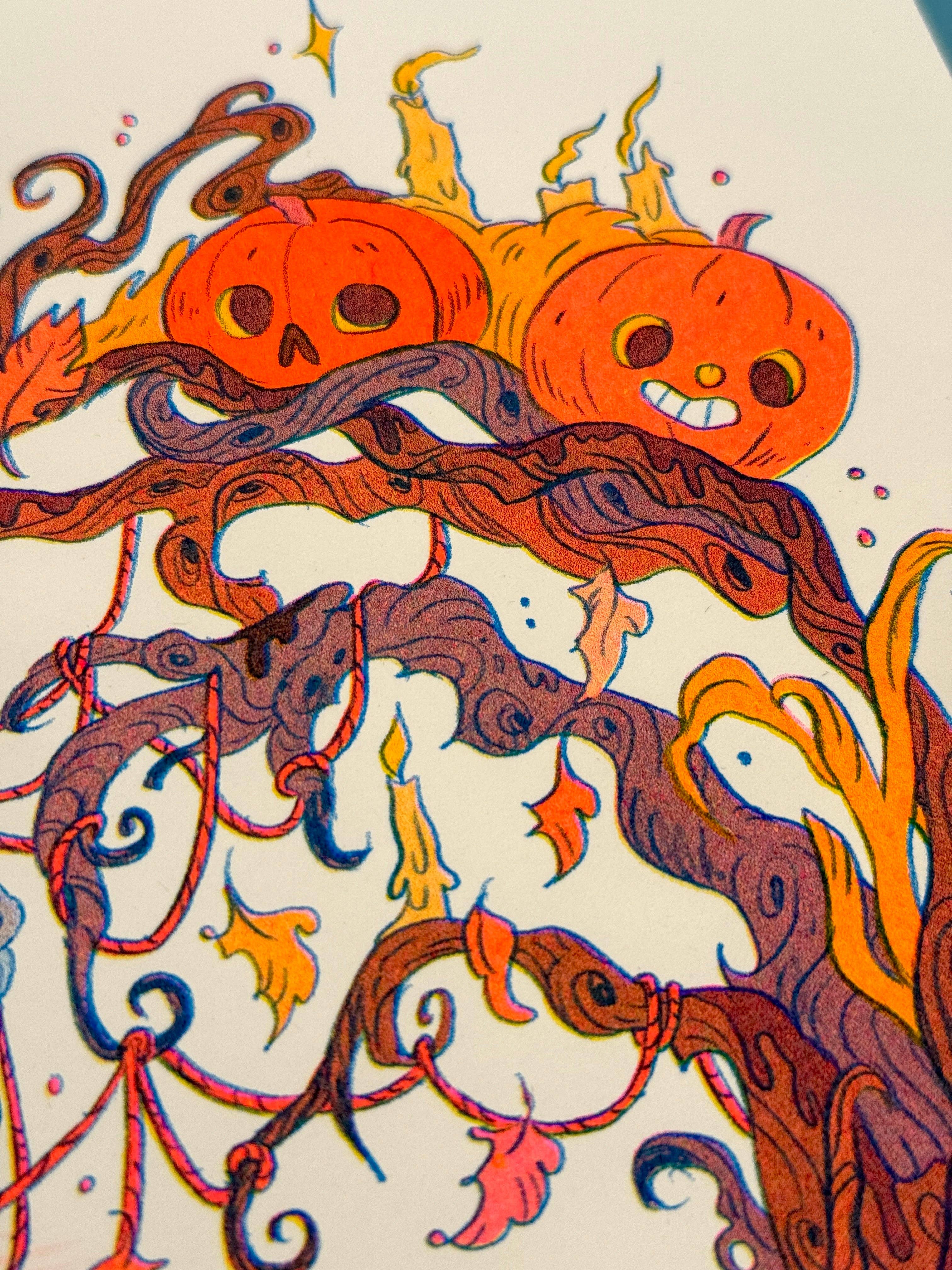 Natalie Andrewson – wholesale Art print – Ain’t That Just The Way Small ~ an Over The Garden Wall tribute Riso Print8