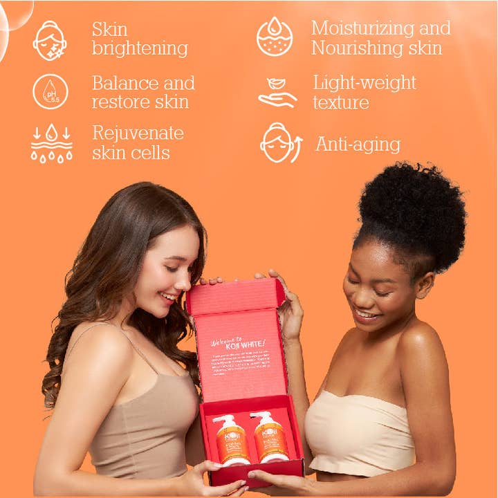 Koji White - Wholesale Body Cream/Lotion - Kojic Acid & Papaya Skin Brightening Body Lotion (2 Bottles)5