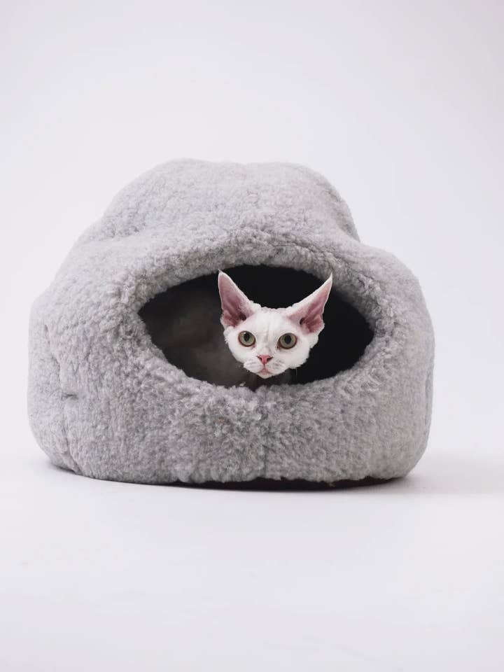 Rede Naturlig Uld Kæledyrsseng - Grå for engroshandel hos Mellow