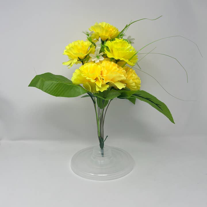 USA HomeMax - Wholesale Artificial flowers - 10pc Carnation Plastic Flowers Assorted Colors4