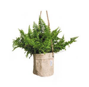 Naturale Borsa in juta naturale Sizo con anello metallico e fodera impermeabile biodegradabile in vendita all'ingrosso su Faire2