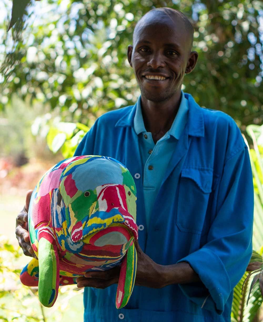 Ocean Sole - Wholesale Sculpture - Manatee Flip Flop Sculpture2