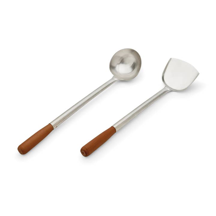 Fox Run Wok Spatula and Ladle Tool Set, 17" for wholesale by Fox Run Brands
