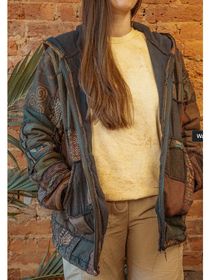 Gardenbelle Shop - Wholesale Jacket - Women's - Hippie Boho Patchwork Fleece Lined Jacket, Boho Coat Unisex10