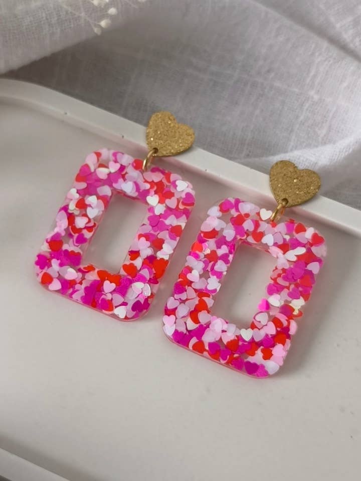 Suzette Love Love Love earrings for wholesale by Les Noeuds de Maman